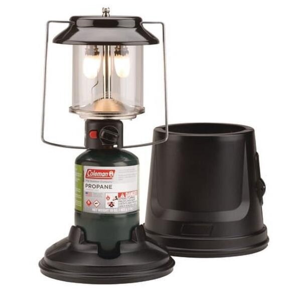Quick-Pack 810 Lumens 2-Mantle Propane Lantern with Carry Case, Black - Picture 4 of 6